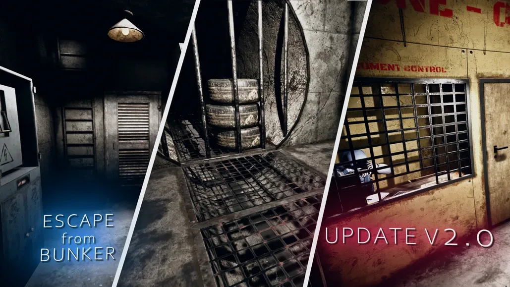 Escape from Bunker update artwork: three new bunker rooms